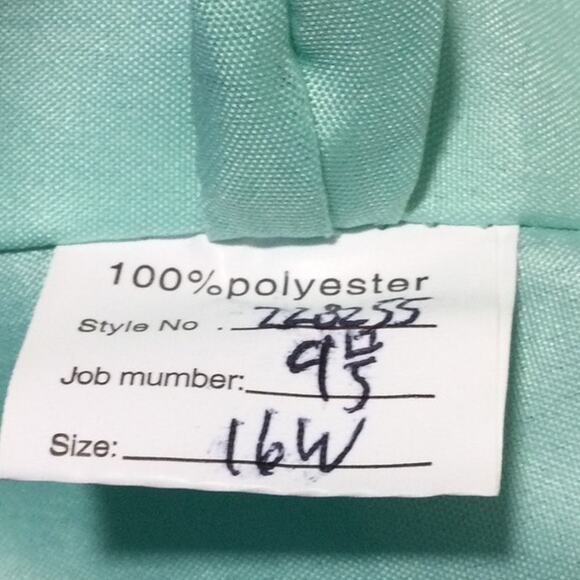 FORMAL SZ 16W blue plus tulle embroidered beaded maxi party prom dress NEW B93 - Picture 6 of 7